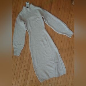 Divided Long Sleeve Dress, XS